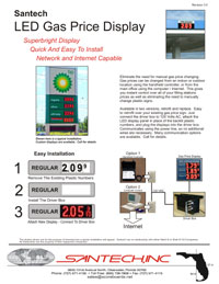 Gas Price Sign Brochure