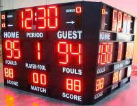 Four Sided Basketball Scoreboards