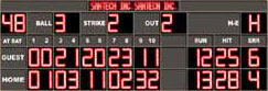 Baseball Scoreboards GM-BS-06-Stetson