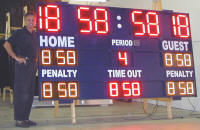 Standard Hockey Scoreboards With Custom Digit Colors